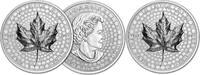 Canada Coins Canada 2023 50$ MAPLE LEAF SML 35th Anniv. 5 oz Ultra High Relief Silver Coin -