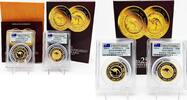 World Coins Australia 2 x 100$ 25th. Kangaroo 2 x 1 oz Gold Coin Perth Mint PCGS 70 -
