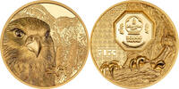 World Coins  Mongolia 2023 25000 Togrog MONGOLIAN FALCON 1 oz Pure Gold Coin