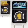 World Coins Canada 200$ Rhodium Plated Incuse Gold Maple Leaf Gold Coin NGC PF70 -
