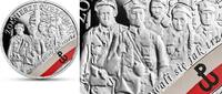 European Coins Poland 10 zl. Silver Coin The Enduring Soldiers Accursed by the Communists -