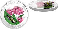 20$ 2018 Canada Murano Glass Little Creatures Caterpillar Silver Coin Proof