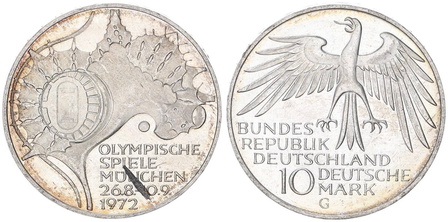 10 Dm Münze Olympiade 1972 Fehlprägung Wert www.ma-shops.com