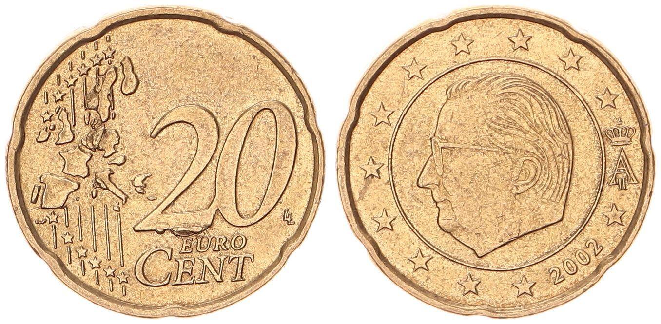 20 Cent Belgien Fehlpragung