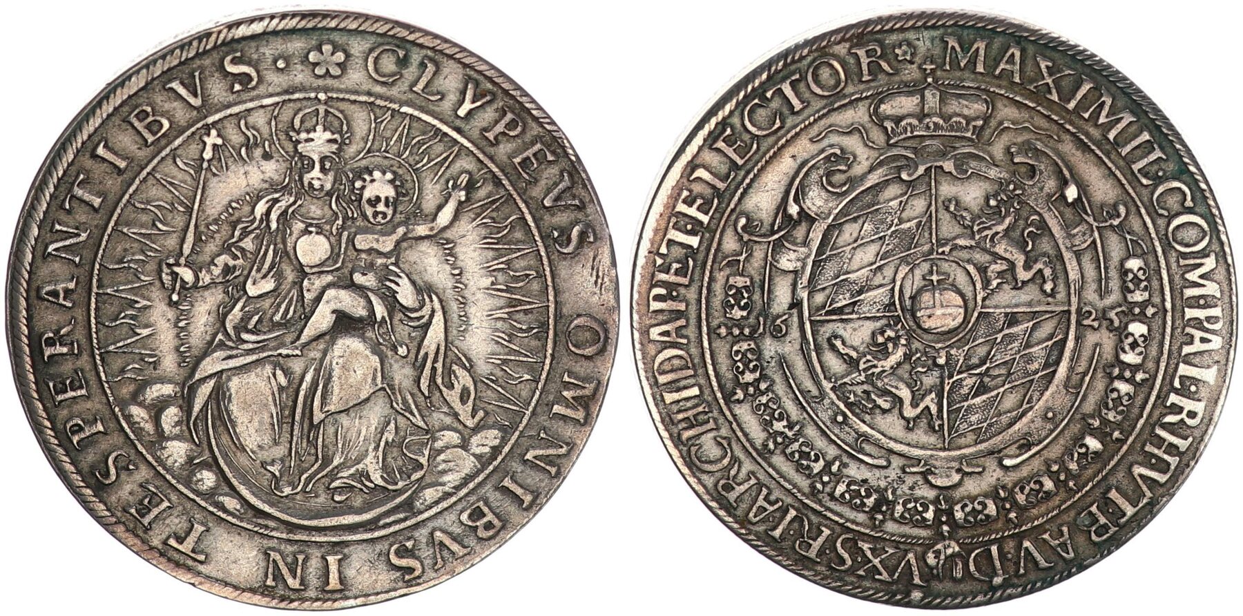 Altdeutschland - Bayern 1 Taler 1625 Kurfürst Maximilian I (1623-1651 ...