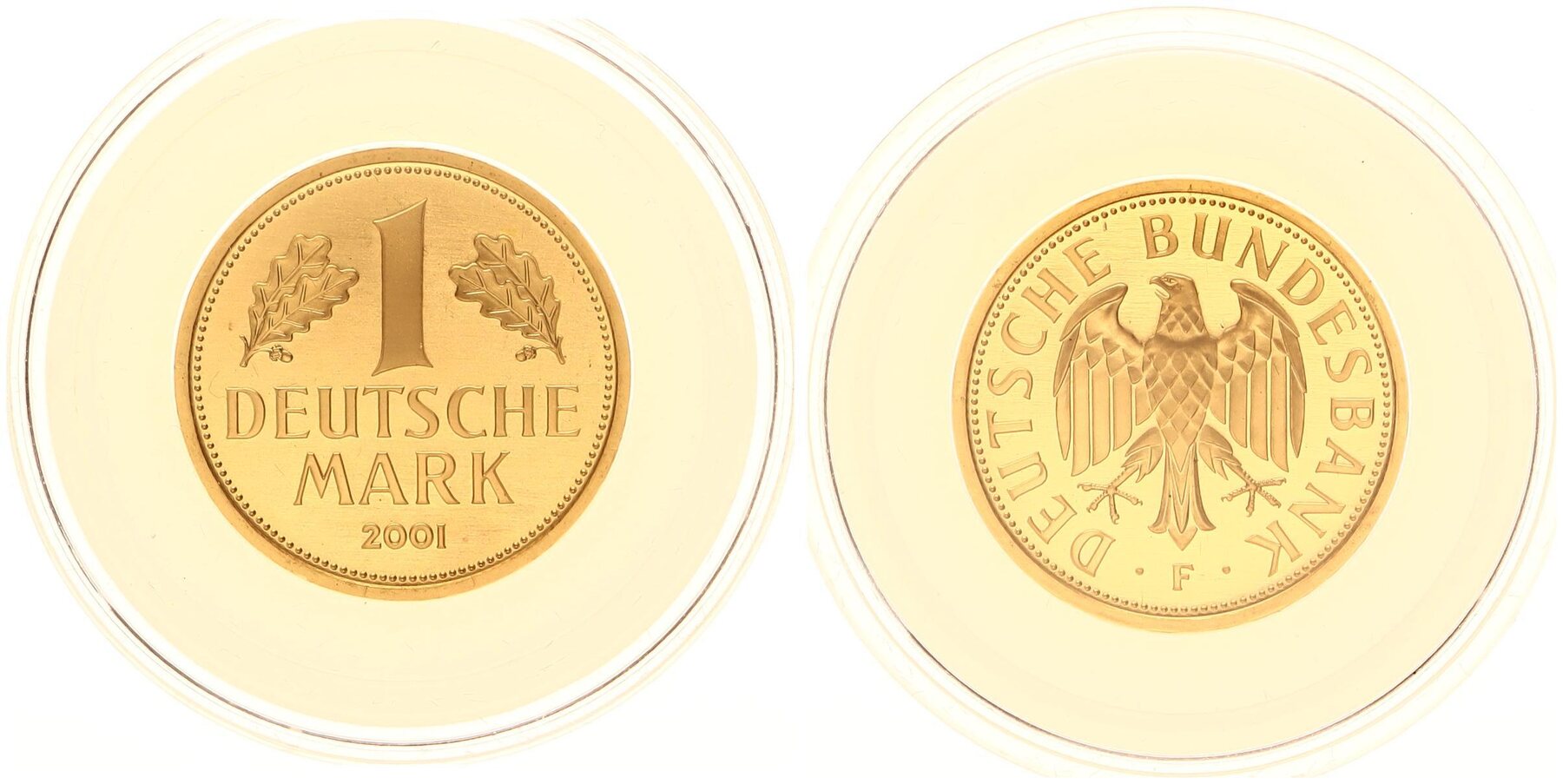 Buy 1 DM GOLD 2001 A - 999 Gold in Münzkapsel - unberührt - selten