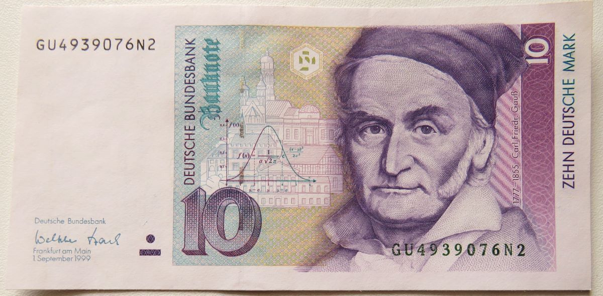 Deutschland - BRD 10 DM - 10 Deutsche Mark 1.09.1999 Banknote Carl ...