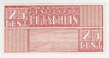 Netherlands 1944 Niederlande/ Lager Westerbork 25 Cent Gutschein GEM UNC
