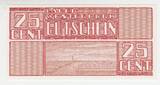 Netherlands 1944 Niederlande/ Lager Westerbork 25 Cent Gutschein GEM UNC