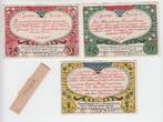 Deutschland/ Treysa, Lot: 50/75Pf & 1 Mk Scheine, 1922 EF