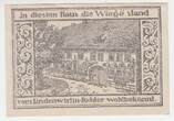 50Pf Scheine 1921 Deutschland/ Kranichfeld, 50Pf Schein fast GEM UNC