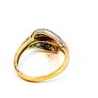 585 Gold Ring mit Diamanten 4,57g, Ringgröße 56 Sehr gut, siehe Fotos und Video