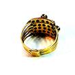 585 Gold Ring mit Türkis Ringgröße 59-60 Sehr gut, siehe Fotos und Video