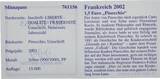 Frankreich 1 1/2 Euro 2002 1,5 € Pinocchio - Farbmünze Proof in Kapsel mit Zertifikat