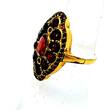 333 Gold Ring, mit Granatstein, 4,5g Ringgröße 51 sehr guter Zustand, Siehe Fotos und Video