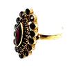 333 Gold Granatstein Ring, 4g, Ringgröße 56 sehr guter Zustand, Siehe Fotos und Video