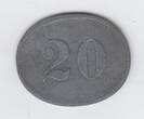 ohne Jahr Weimar, 3.Reich 20 Pfennig Schiffsgeld, Werftdivision VF