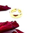 585 Gold Ring mit 0,8 Karat Diamant, massive Ausführung, Ringgröße 52 Sehr gut, siehe Foto und Video