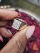 750 Gold Ring mit Diamanten Ringgröße 61-62 Sehr gut, siehe Foto und Video