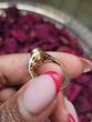 585 Gold Art Decot Ring mit Diamanten ca.0,15 Karat (kleine) und 0,85 groß Ringgröße 54 Sehr gut, siehe Fotos und Video