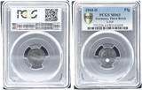 Deutschland / Drittes Reich 1 Pfennig 1944 D Fehlprägung Stempeldrehung 110° prägefrisch PCGS MS63