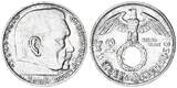 3. Reich 2 Mark 1938 G Paul von Hindenburg J.366 UNC-