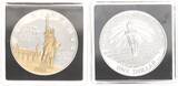 USA 1 Dollar 1986 Freiheitsstatue, Silber Proof, teilvergoldet