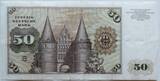 BRD 50 DM 2.1.1970 Deutsche Bundesbank, Serie M/X stärkere Knicke, gebraucht