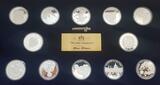 Stadt Hannover 46 Feinsilbermedaillen 1991 zur 750-Jahrfeier Proof