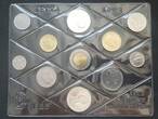 Italien KMS 1985 Serie di Monete per Collezionisti 1 Lira bis 500 Lire und 2x 500 Lire Silber BU