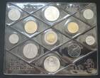 Italien KMS 1985 Serie di Monete per Collezionisti 1 Lira bis 500 Lire und 2x 500 Lire Silber BU