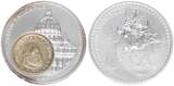 verschiedenes aus dem Vatikan Vatikan Medaille Status Vaticanus, Coin Card, 9x Papst Postkarten