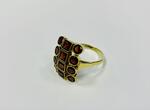 Ring Gold 585, mit granat Stein, 5g, Ringgröße 61