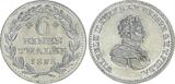 Hessen - Altdeutschland  Hessen 1/6 Taler 1828 Wilhelm II - 6 einen Thaler CH UNC, Prachtexemplar!