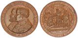 Brandenburg Preussen Medaille 1839 Kurfürst Joachim II und König Wilhelm III im Etui EF kleiner Fleck
