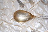 Deutschland 2. März 1899 12 Kaffeelöffel, 1 Sahnelöffel, früher Jugendstil, 1899 bestens im Originaletui