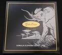 Somalia Elephant 2016 2000 Schilling Elefant 1kg Silber mit schwarzem Ruthenium und Gold veredelt BU, in Kapsel und Holzbox