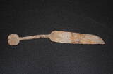 Deutschland Messer, handgeschmiedet Mittelalter Messer handgeschmiedet, 23cm rostig