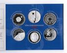 Bundesrepublik Deutschland Offizieller Blister mit 10 Euro Gedenkmz. Offizieller Blister mit 6 Stück 10 Euro Silber Gedenkmünzen 2004 Polierte Platte Proof (PP)