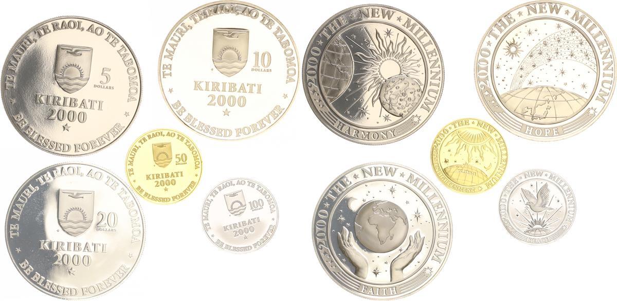 millennium set ohne schatulle 2000 kiribati 2000 k