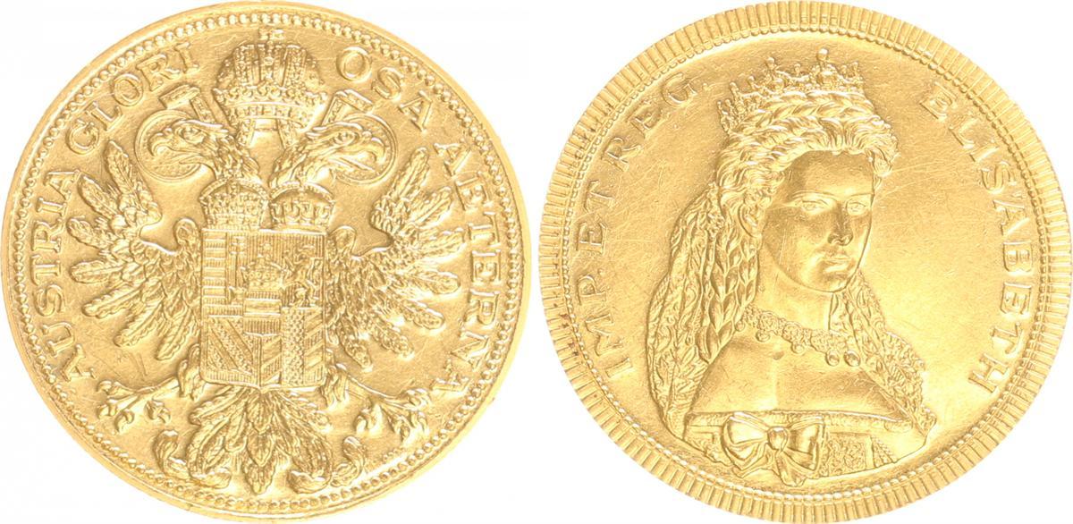 Österreich Medaille Gold 999 Elisabeth, Kaiserin EF | MA-Shops