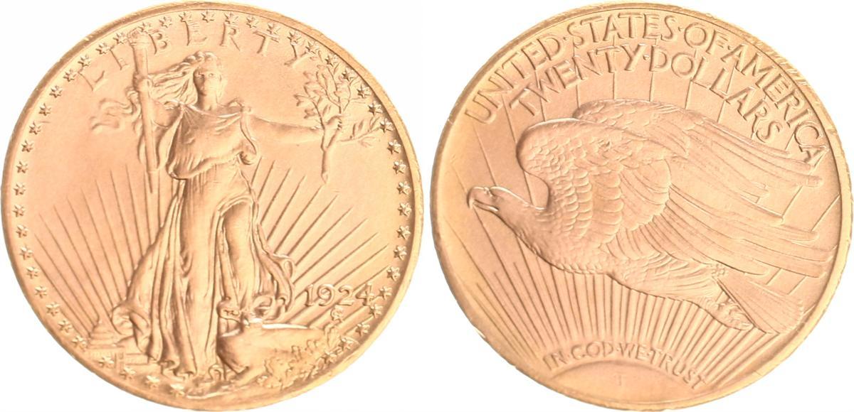 USA 20 Dollar Gold Saint Gaudens 1924 Liberty Vz 2 EF MA Shops usa-20-dollar-gold-saint-gaudens-1924-liberty-vz-2-ef-ma-shops