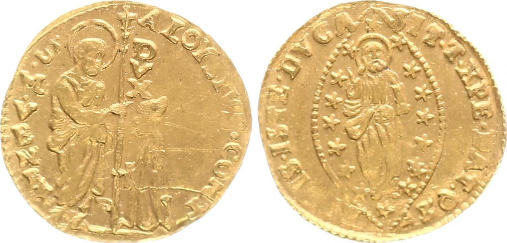 16761684 Italien / Venedig Zecchino Alvise Contarini 1676 1684 UNC