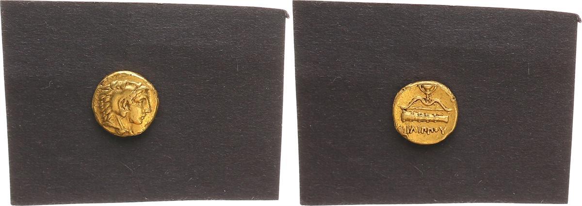 Antikes Griechenland 359-336 v.Chr. Makedonien,Pella 1/4 Goldstater ...