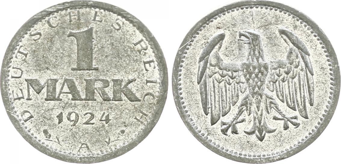 Deutschland/ Weimar 1 Mark zeitgenössische Fälschung Weimar