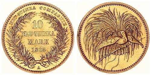 Deutsch Neuguinea 10 Mark - 10 Neuguinea Mark 1895 A Kolonie des Deutschen Kaiserreiches - Paradiesv