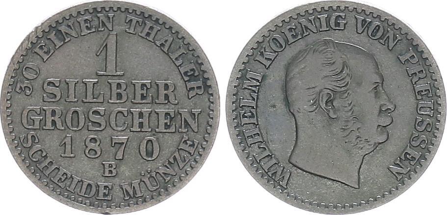 Preußen 1 Silbergroschen 1870 B VF | MA-Shops