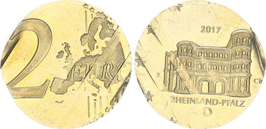 Pièce 2 Euros Rheinland Pfalz 2017 Valeur