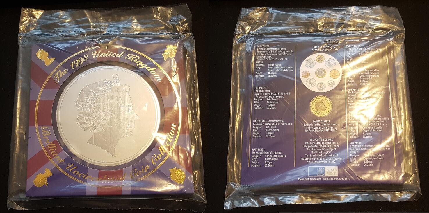 Großbritannien KMS 1998 United Kingdom Brilliant Uncirculated Coin