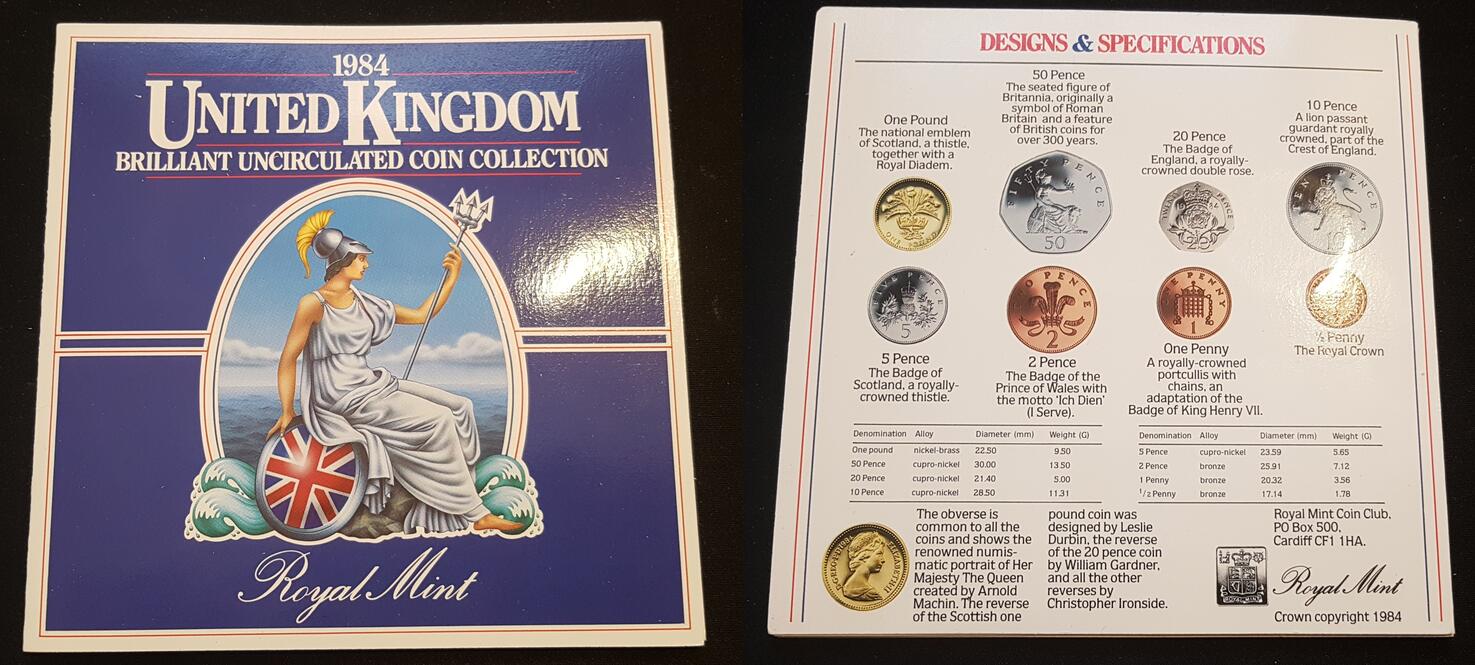 Großbritannien KMS 1984 United Kingdom Brilliant Uncirculated Coin